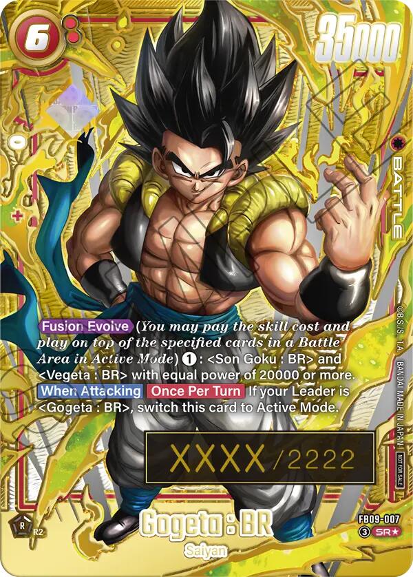 Gogeta : BR (FB09-007) (Serial Numbered) [Fusion World Tournament Cards] | Total Play