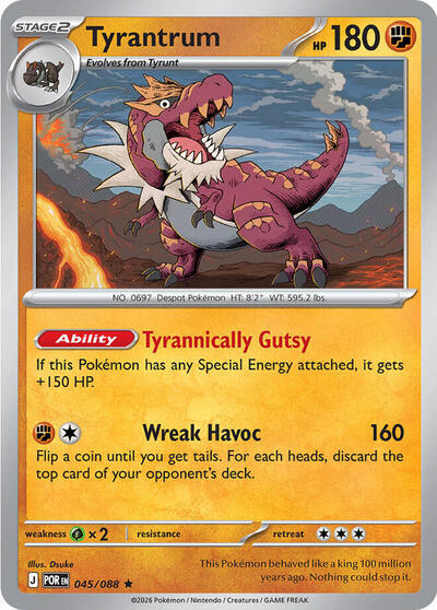 Tyrantrum (045/088) (Deck Exclusive) [Mega Evolution: Perfect Order] | Total Play