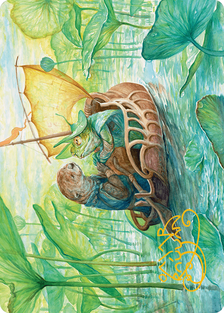 Run Away Together Art Card (Gold-Stamped Signature) [Bloomburrow Art Series] | Total Play