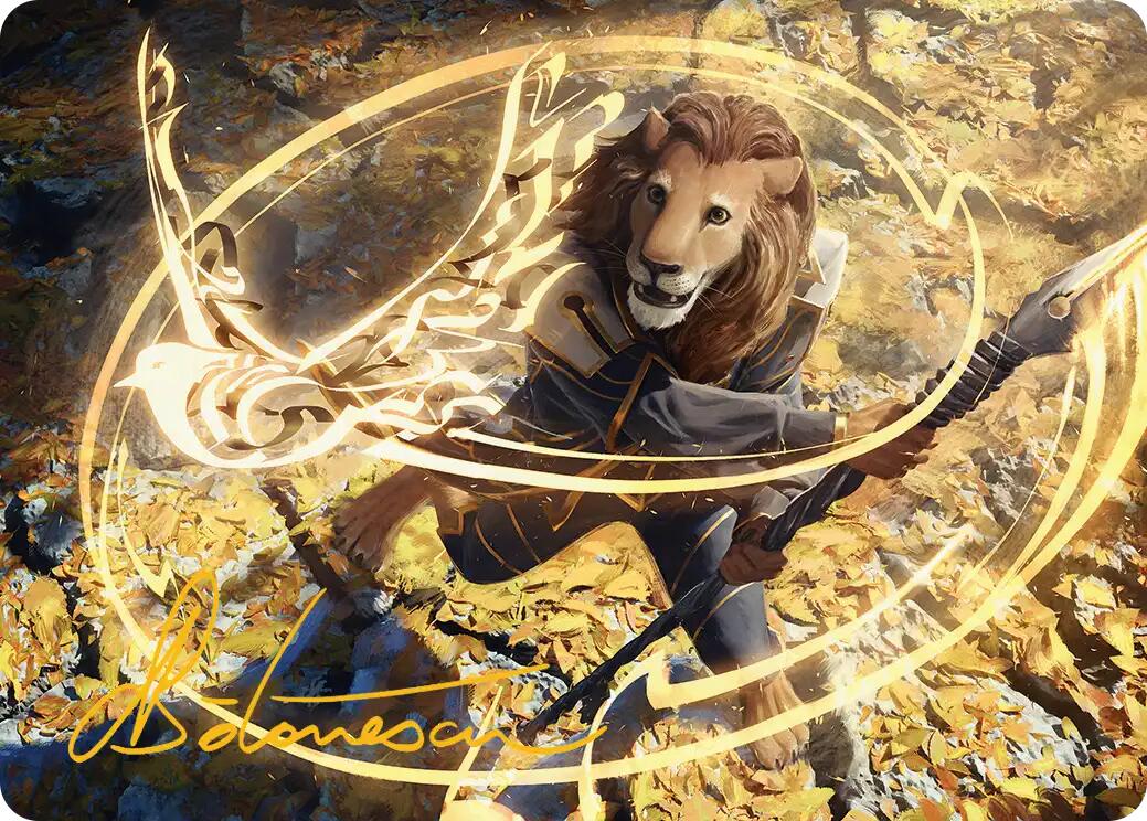 Eager Glyphmage Art Card (Gold-Stamped Signature) [Secrets of Strixhaven Art Series] | Total Play
