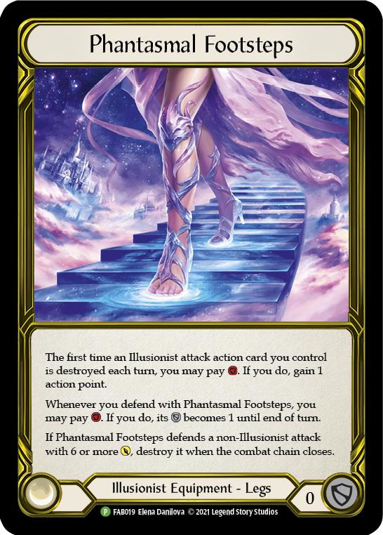 Phantasmal Footsteps (Golden) [FAB019] (Promo)  Cold Foil | Total Play