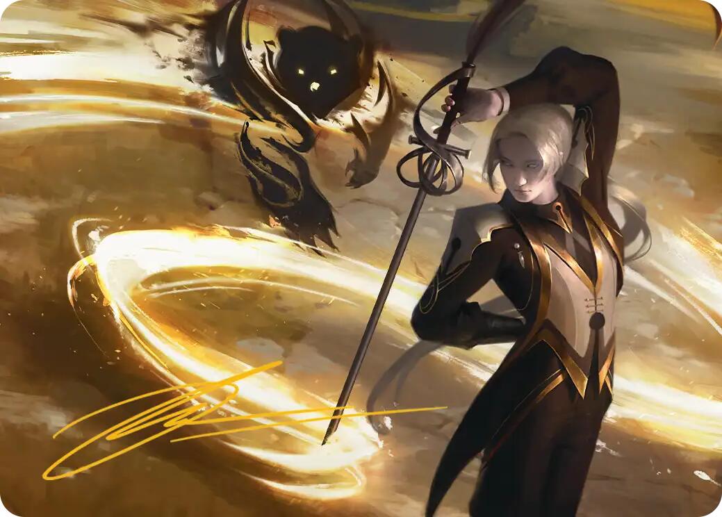 Rapier Wit Art Card (Gold-Stamped Signature) [Secrets of Strixhaven Art Series] | Total Play