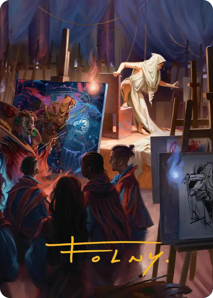 Archaeomancer Art Card (Gold-Stamped Signature) [Secrets of Strixhaven Art Series] | Total Play