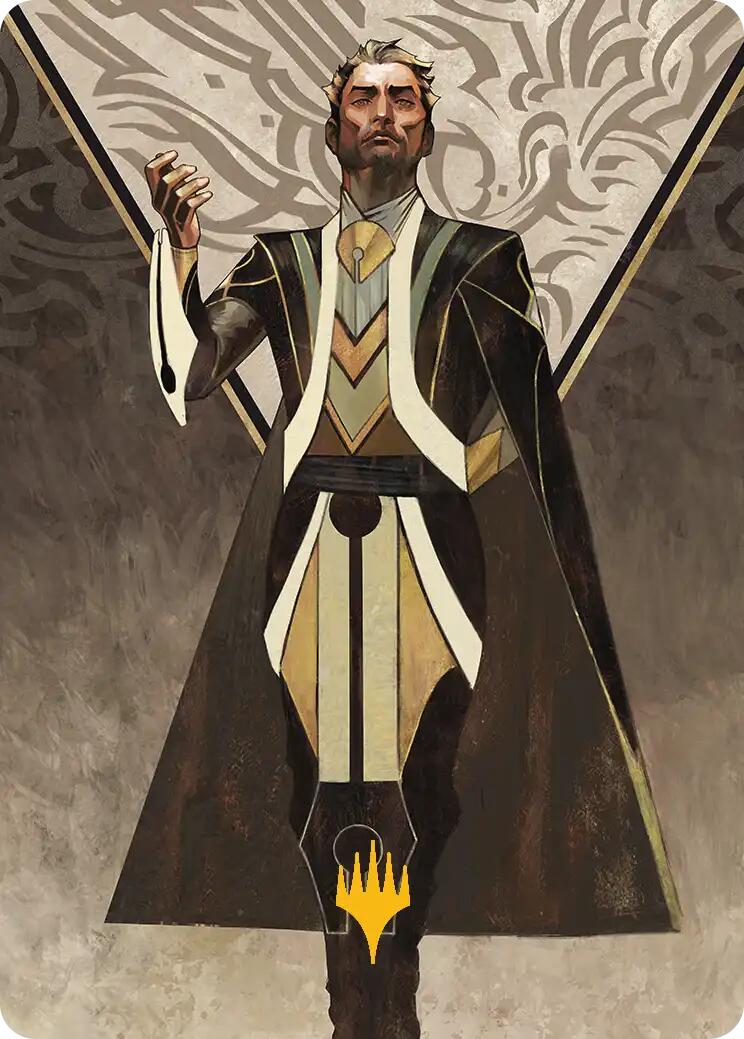 Ral Zarek, Guest Lecturer Art Card (Gold-Stamped Planeswalker Symbol) [Secrets of Strixhaven Art Series] | Total Play