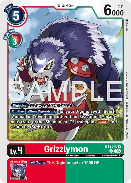 Grizzlymon [BT25-012] [Dual Revolution] | Total Play