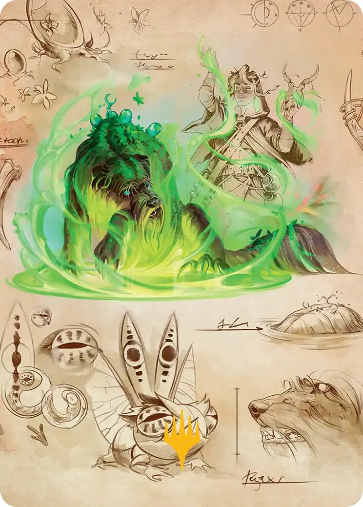 Germination Practicum Art Card (Gold-Stamped Planeswalker Symbol) [Secrets of Strixhaven Art Series] | Total Play