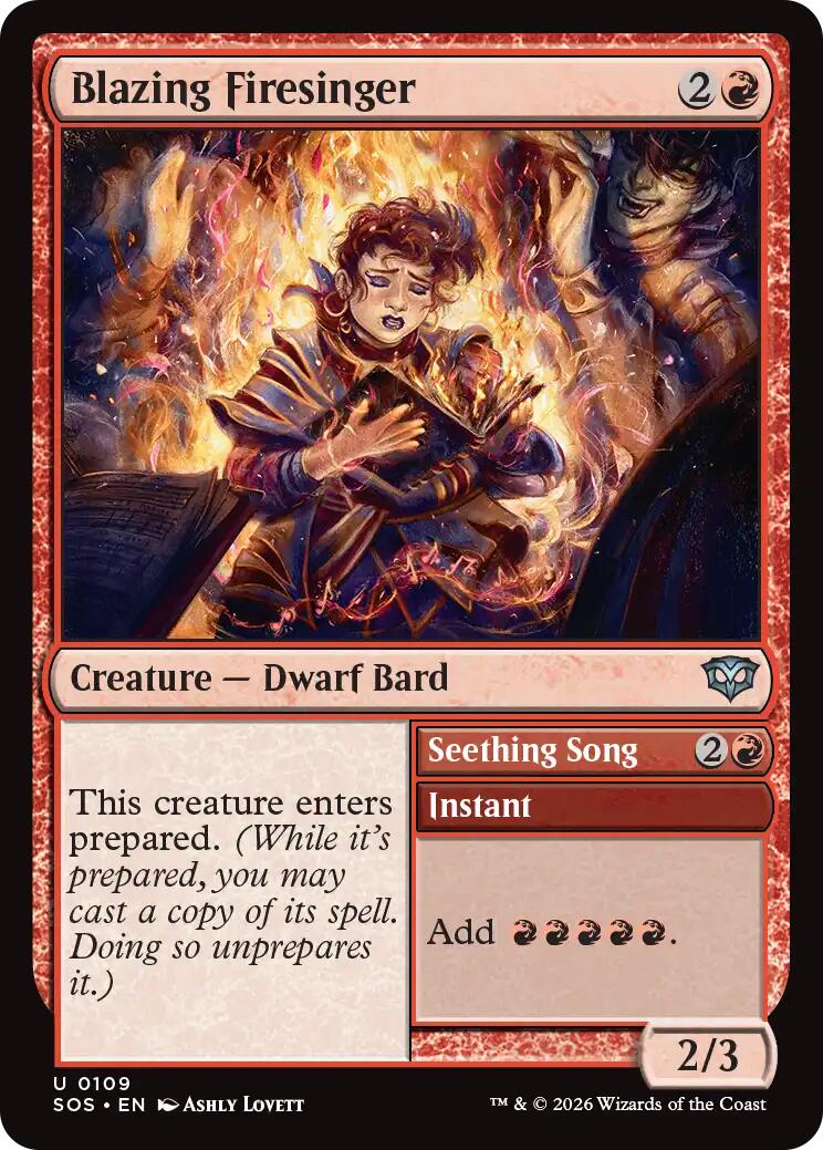 Blazing Firesinger [Secrets of Strixhaven] | Total Play