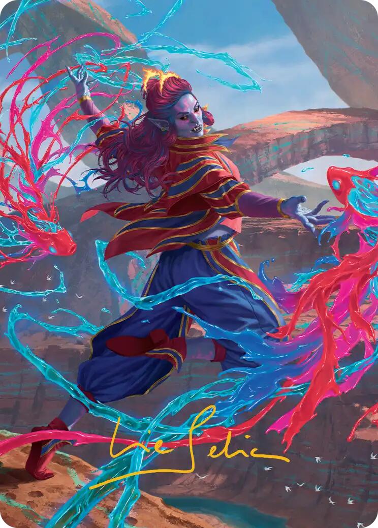 Rootha, Mastering the Moment Art Card (Gold-Stamped Signature) [Secrets of Strixhaven Art Series] | Total Play
