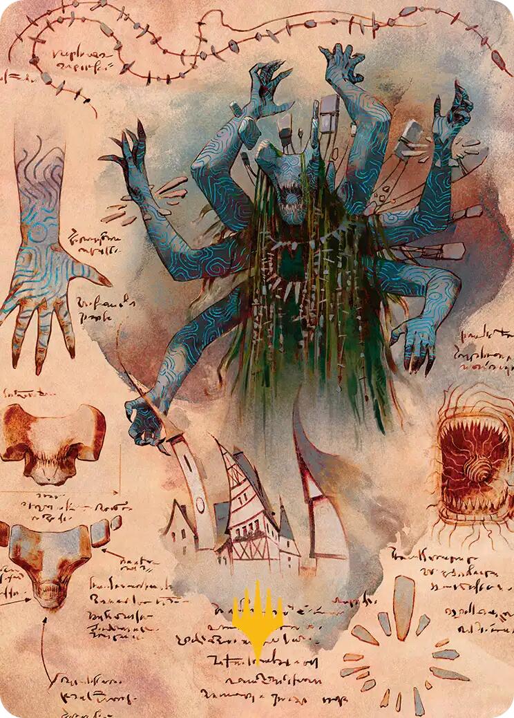 The Dawning Archaic Art Card (Gold-Stamped Planeswalker Symbol) [Secrets of Strixhaven Art Series] | Total Play