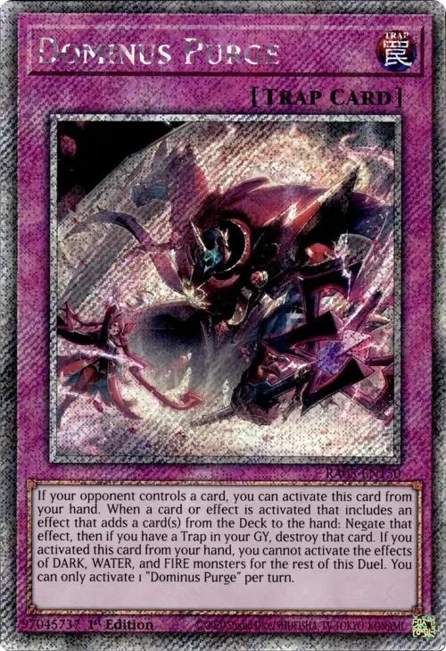 Dominus Purge (Platinum Secret Rare) [RA05-EN150] Platinum Secret Rare | Total Play
