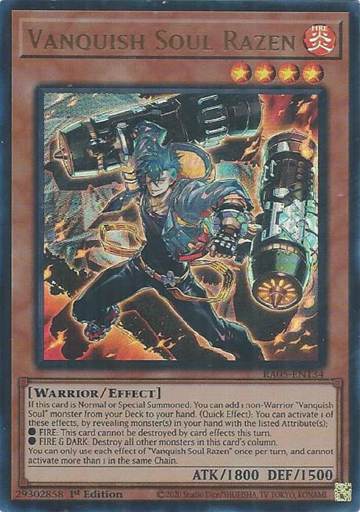 Vanquish Soul Razen (Ultra Rare) [RA05-EN134] Ultra Rare | Total Play