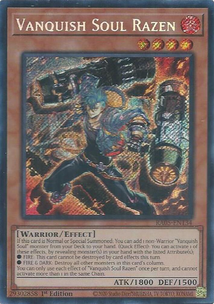 Vanquish Soul Razen (Secret Rare) [RA05-EN134] Secret Rare | Total Play