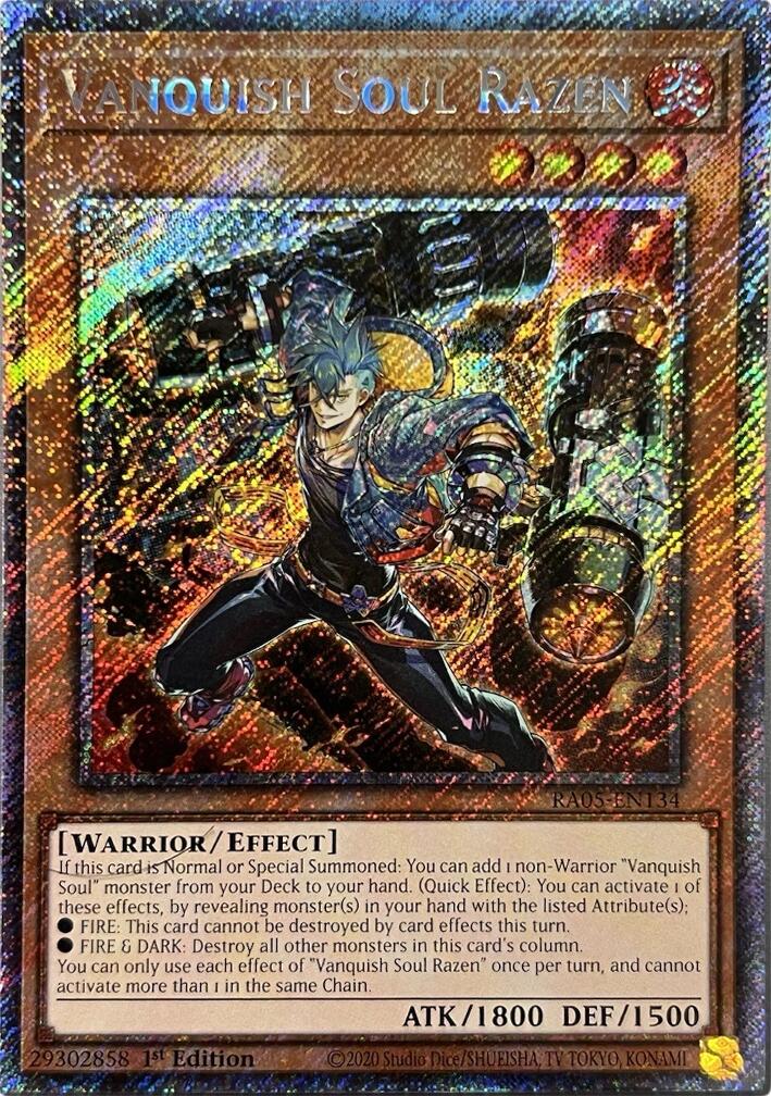 Vanquish Soul Razen (Platinum Secret Rare) [RA05-EN134] Platinum Secret Rare | Total Play
