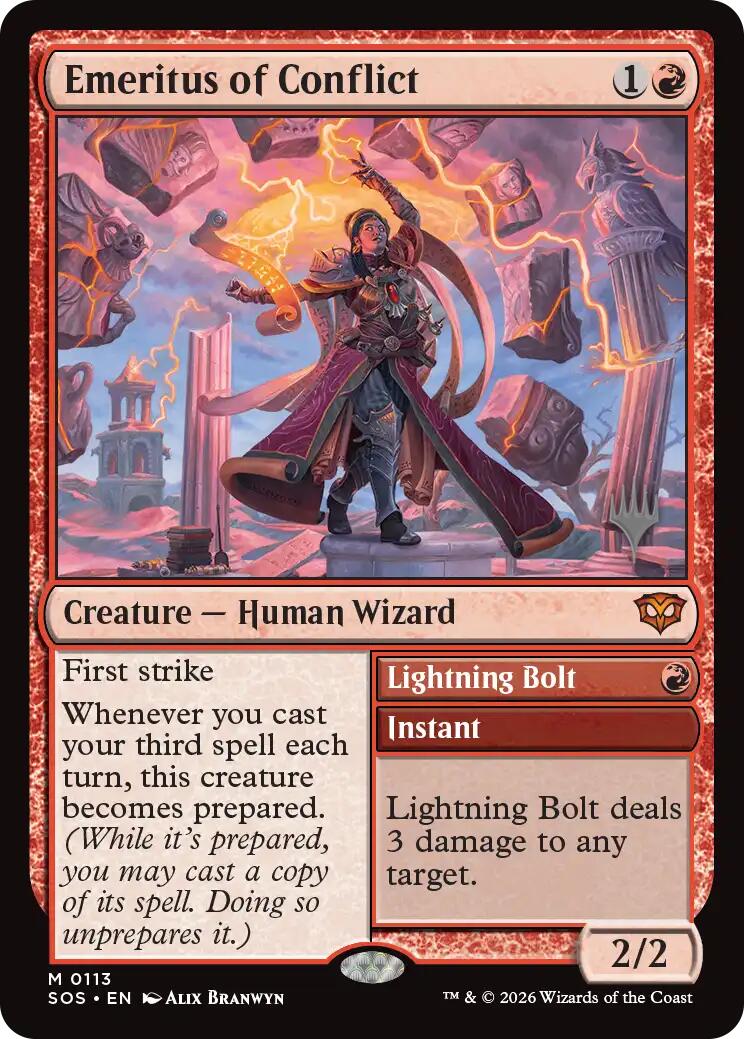 Emeritus of Conflict [Secrets of Strixhaven Promos] | Total Play