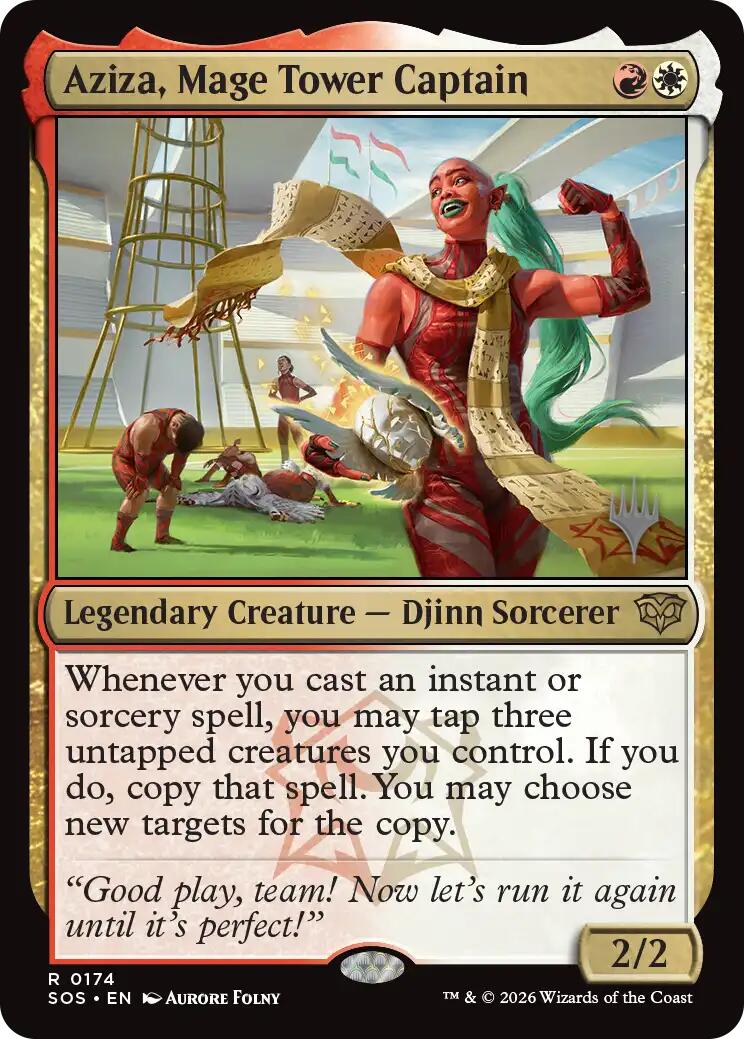Aziza, Mage Tower Captain [Secrets of Strixhaven Promos] | Total Play