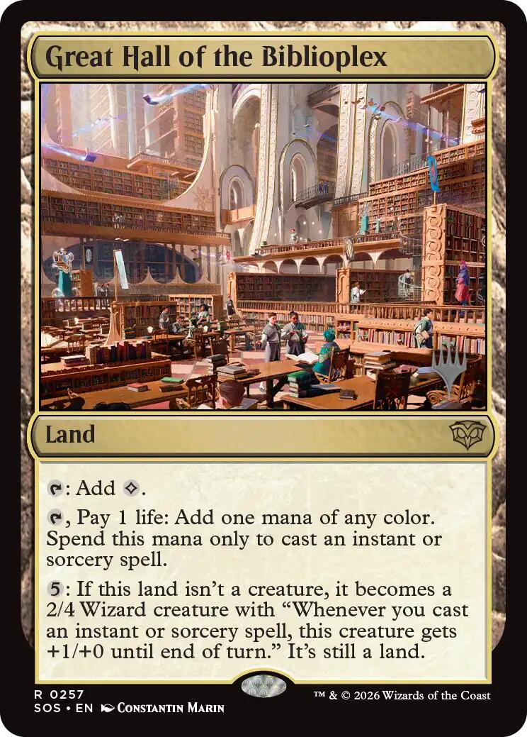Great Hall of the Biblioplex [Secrets of Strixhaven Promos] | Total Play