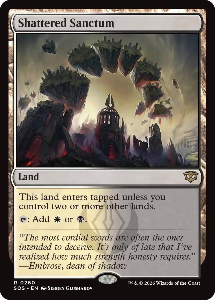 Shattered Sanctum [Secrets of Strixhaven Promos] | Total Play