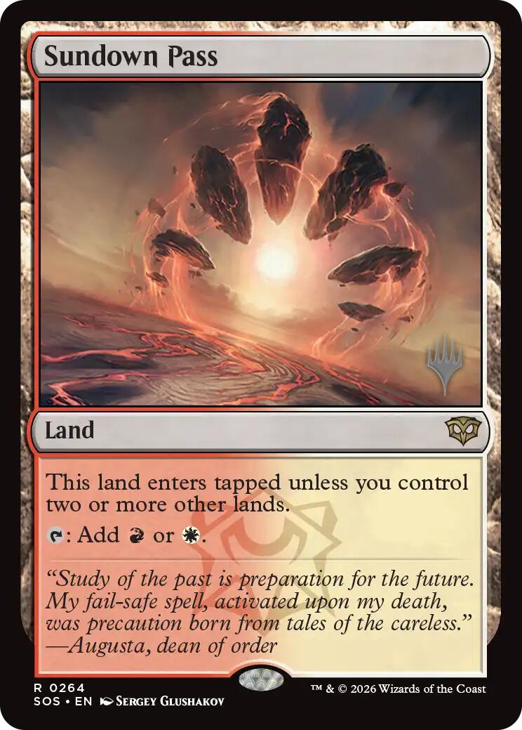 Sundown Pass [Secrets of Strixhaven Promos] | Total Play