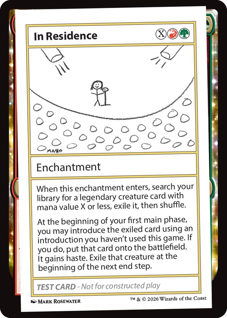 In Residence [Mystery Booster Playtest Cards] | Total Play