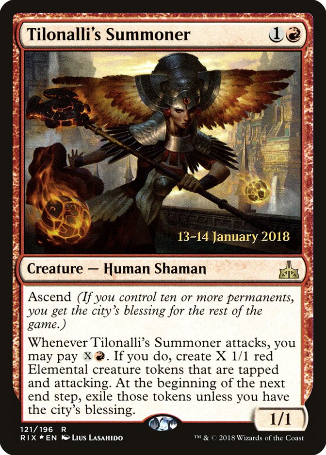Tilonalli's Summoner [Rivals of Ixalan Prerelease Promos] | Total Play