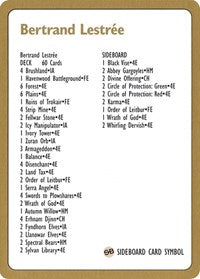 1996 Bertrand Lestree Decklist Card [World Championship Decks] | Total Play