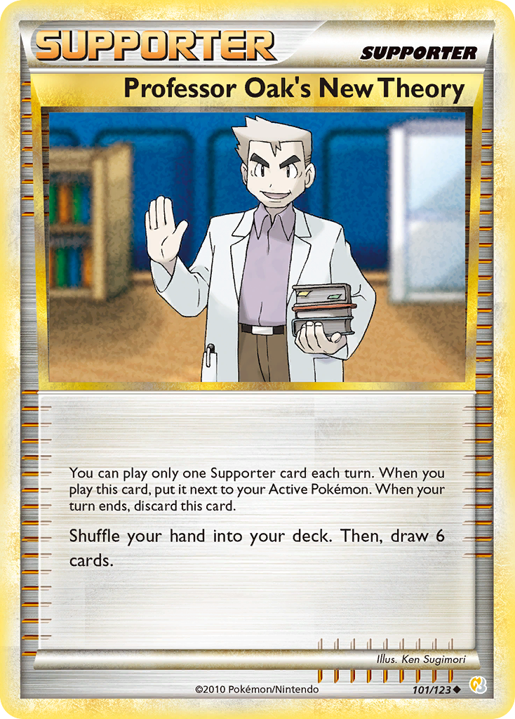 Professor Oak's New Theory (101/123) [HeartGold & SoulSilver: Base Set] | Total Play