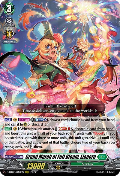 Grand March of Full Bloom, Lianorn (D-BT06/013EN) [Blazing Dragon Reborn] | Total Play