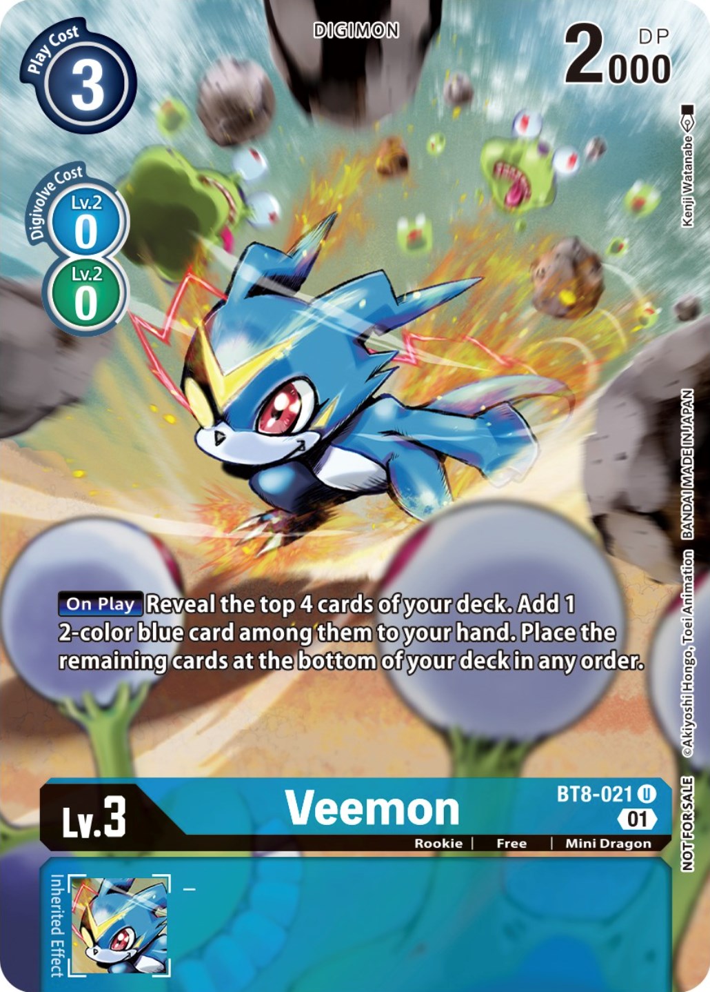 Veemon [BT8-021] (Dimensional Phase Pre-Release Pack) [New Awakening Promos] | Total Play