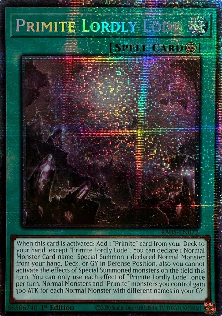 Primite Lordly Lode (Starlight Rare) [RA05-EN072] Starlight Rare | Total Play