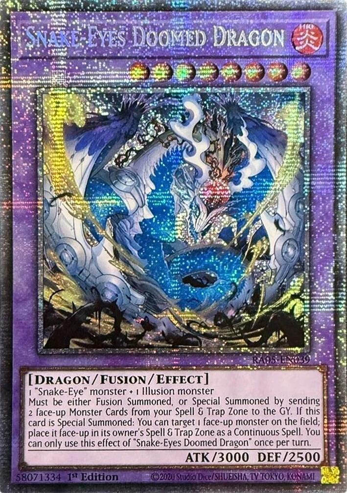 Snake-Eyes Doomed Dragon (Starlight Rare) [RA05-EN039] Starlight Rare | Total Play
