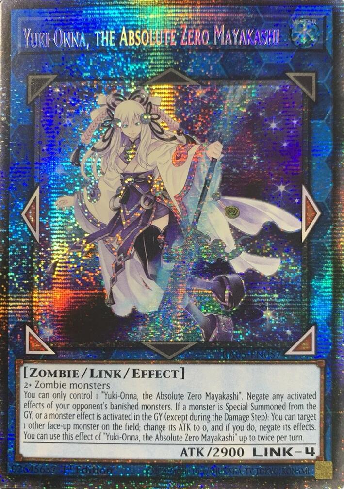 Yuki-Onna, the Absolute Zero Mayakashi (Starlight Rare) [RA05-EN057] Starlight Rare | Total Play