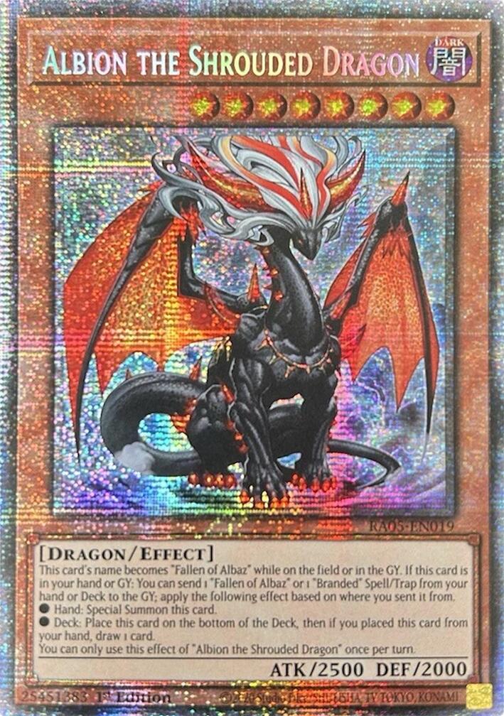 Albion the Shrouded Dragon (Starlight Rare) [RA05-EN019] Starlight Rare | Total Play