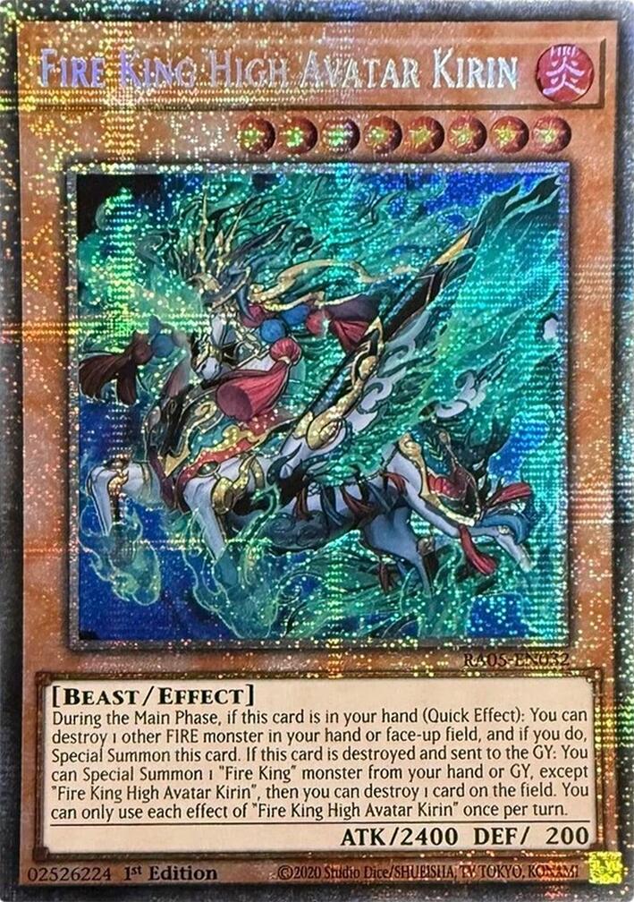 Fire King High Avatar Kirin (Starlight Rare) [RA05-EN032] Starlight Rare | Total Play