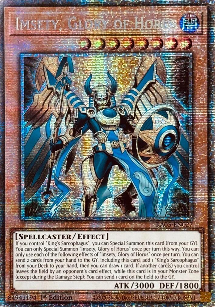Imsety, Glory of Horus (Starlight Rare) [RA05-EN027] Starlight Rare | Total Play