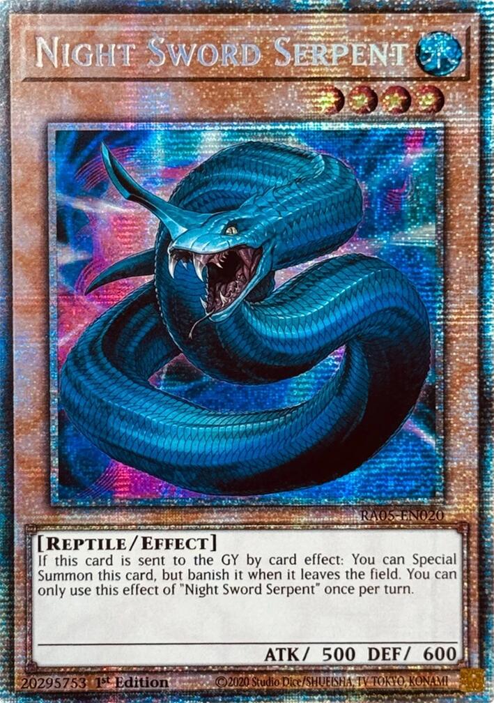 Night Sword Serpent (Starlight Rare) [RA05-EN020] Starlight Rare | Total Play