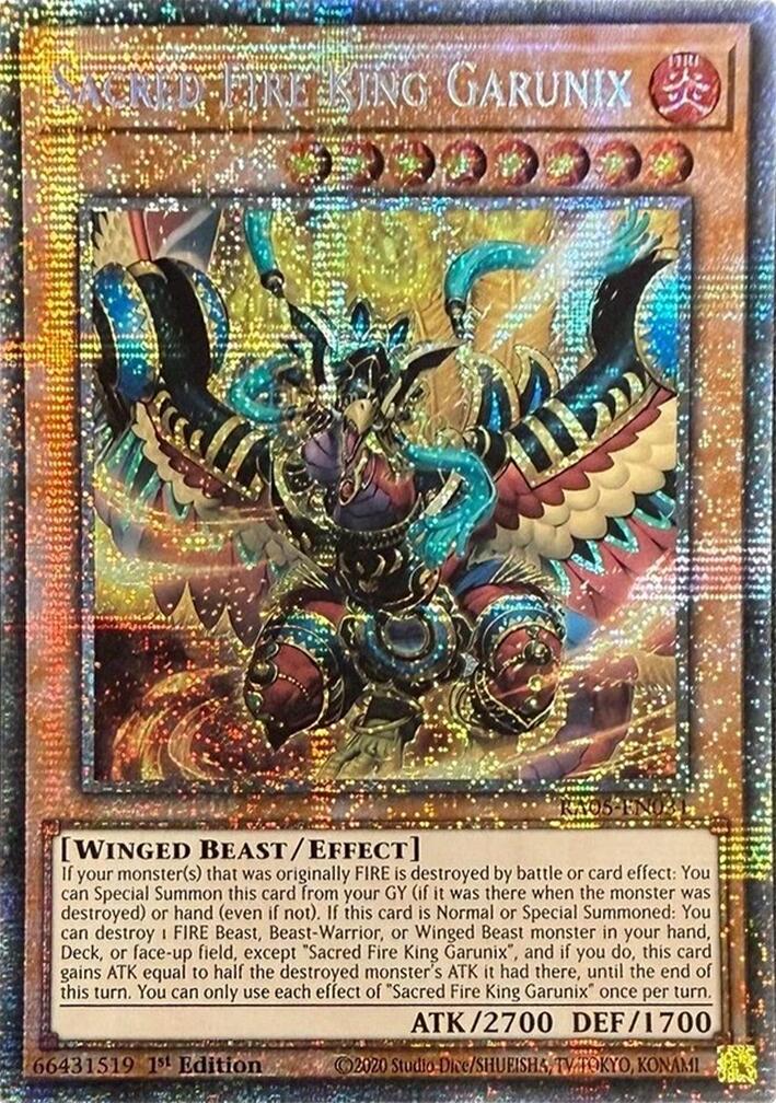 Sacred Fire King Garunix (Starlight Rare) [RA05-EN031] Starlight Rare | Total Play