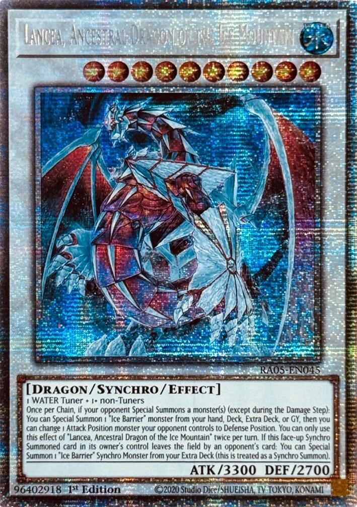 Lancea, Ancestral Dragon of the Ice Mountain (Starlight Rare) [RA05-EN045] Starlight Rare | Total Play