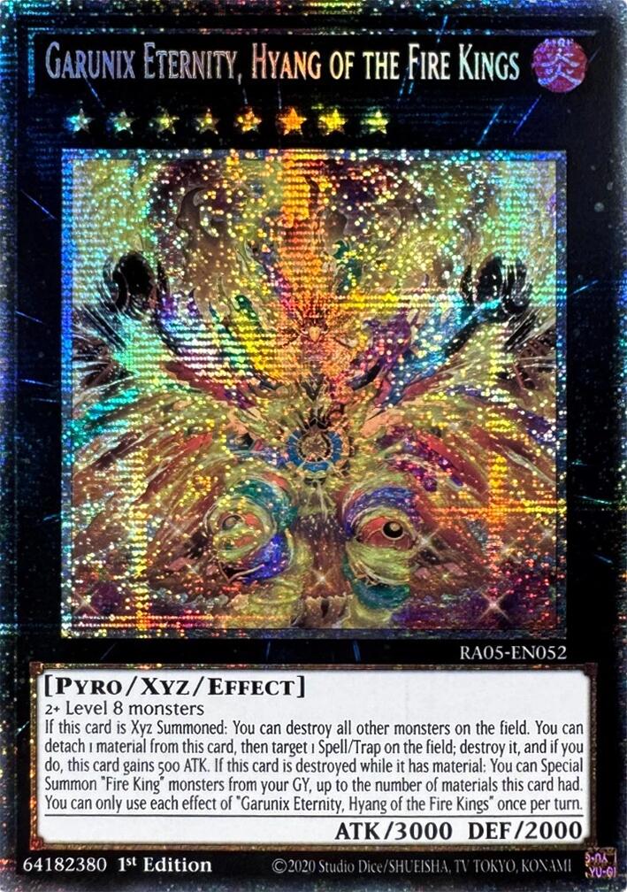 Garunix Eternity, Hyang of the Fire Kings (Starlight Rare) [RA05-EN052] Starlight Rare | Total Play