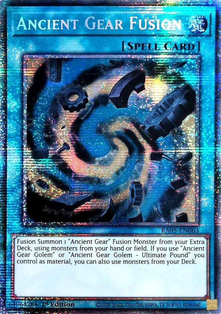 Ancient Gear Fusion (Starlight Rare) [RA05-EN063] Starlight Rare | Total Play
