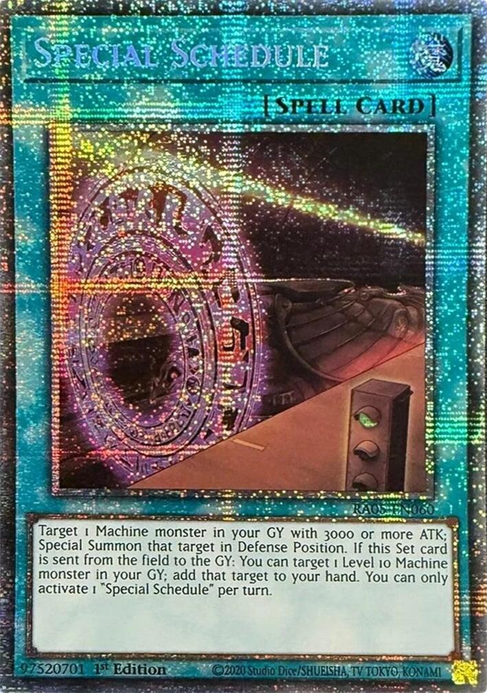 Special Schedule (Starlight Rare) [RA05-EN060] Starlight Rare | Total Play