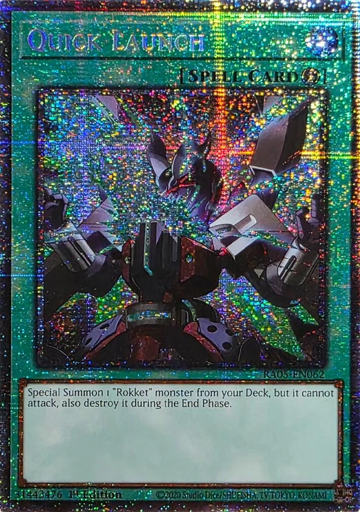 Quick Launch (Starlight Rare) [RA05-EN062] Starlight Rare | Total Play