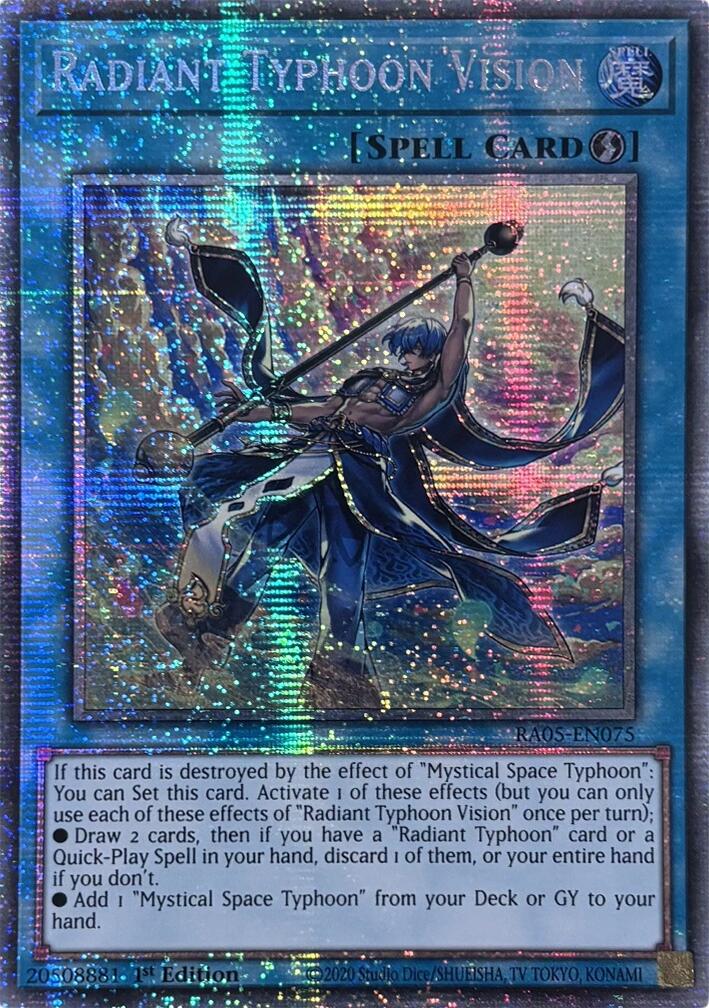 Radiant Typhoon Vision (Starlight Rare) [RA05-EN075] Starlight Rare | Total Play