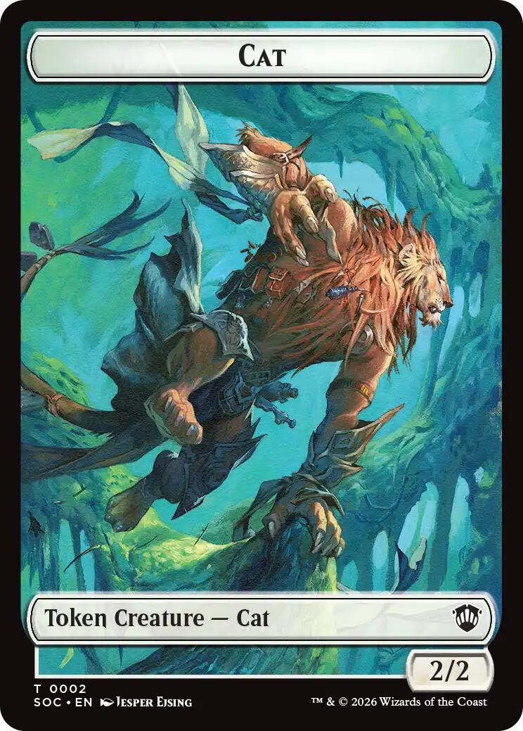 Cat // Inkling (0022) Double-Sided Token [Secrets of Strixhaven Commander Tokens] | Total Play