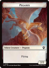 Pegasus // Inkling (0022) Double-Sided Token [Secrets of Strixhaven Commander Tokens] | Total Play