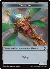 Thopter // Fractal (0004) Double-Sided Token [Secrets of Strixhaven Commander Tokens] | Total Play