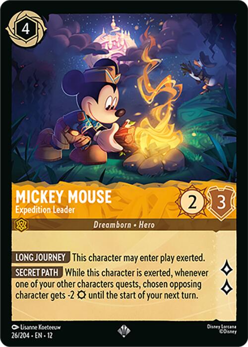 Mickey Mouse - Expedition Leader (26/204) [Wilds Unknown] | Total Play