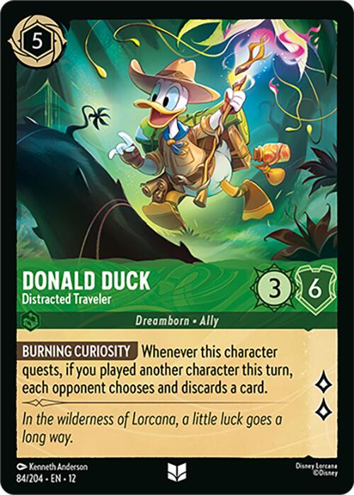 Donald Duck - Distracted Traveler (84/204) [Wilds Unknown] | Total Play