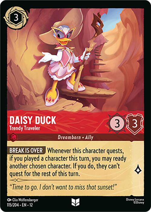 Daisy Duck - Trendy Traveler (115/204) [Wilds Unknown] | Total Play