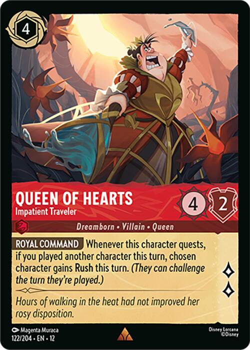 Queen of Hearts - Impatient Traveler (122/204) [Wilds Unknown] | Total Play
