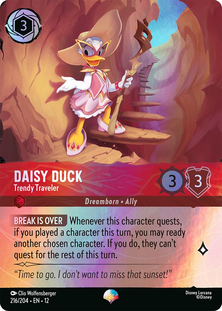 Daisy Duck - Trendy Traveler (Epic) (216/204) [Wilds Unknown] | Total Play